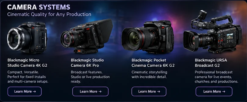 Illustration of Micro Studio Camera 4K G2